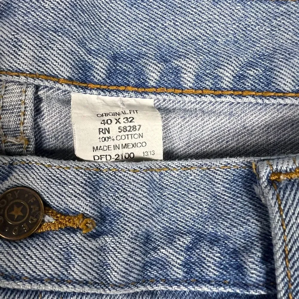 Faded Glory‎ Denim Blue Jeans Men's 40 X 32 Straight Leg